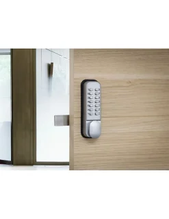 Verrou à combinaison mécanique en applique pour porte intérieure, 8 chiffres ou lettres, chromé mat --Thirard Sale