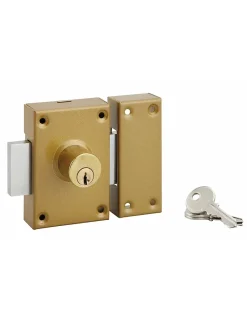 Verrou à double entrée, cylindre diamètre 25 x 40 mm, 3 clés --SP Sale