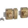 Verrou Alpha 1957 bouton 45mm (x2) même clé-Bricard