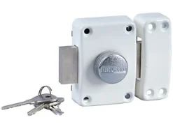 Verrou Alpha bouton 45mm blanc^Bricard