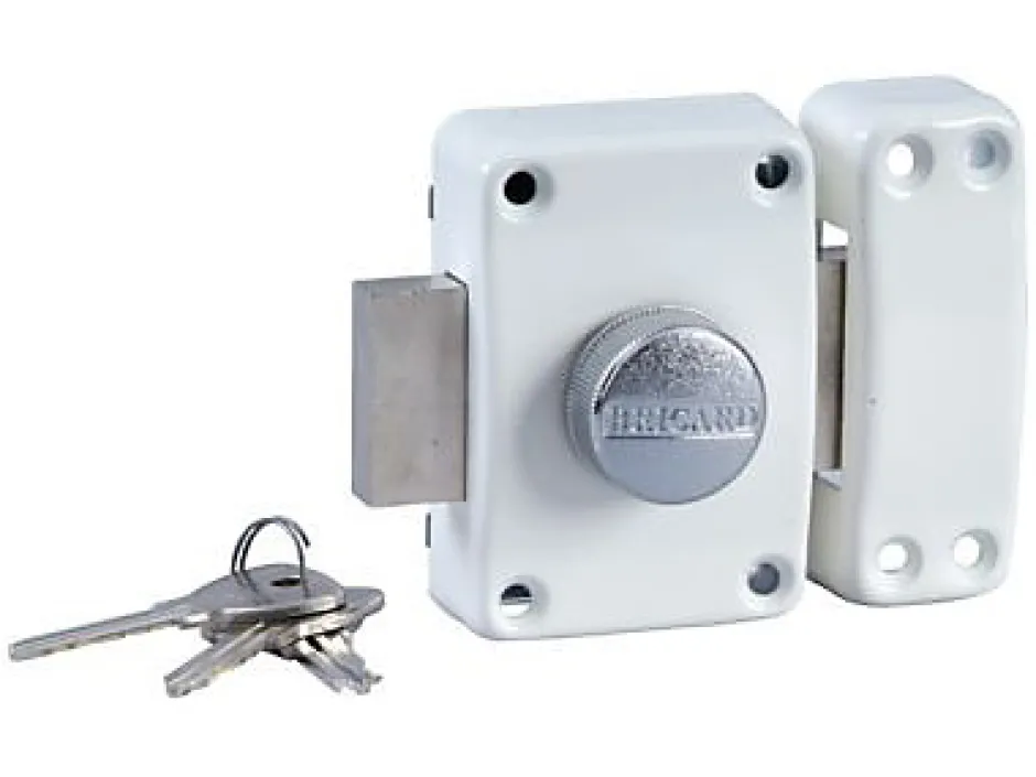 Verrou Alpha bouton 45mm blanc^Bricard