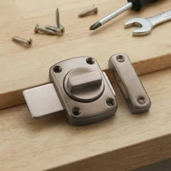 Verrou automatique 40 mm acier zingué^Diall Discount