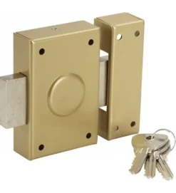 Verrou Bricard pour porte de cave Cylindre 1 entrée extérieure 35 mm 3 clés crantées^Autres Hot