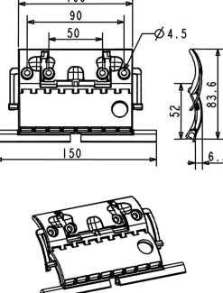 VERROU CLICKSUR 1 MAILLON (Lame 8 : attache fil montée)-Zurfluh-Feller Clearance