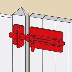 Verrou de box Afbat porte de cadenas noir ø12 mm^Afbat - Tb Industrie Sas Hot