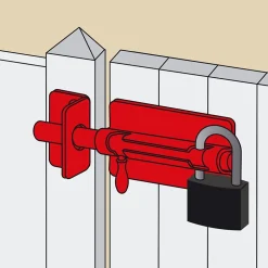 Verrou de box PC + gâche Ø14 Acier Afbat-Afbat - Tb Industrie Sas Clearance