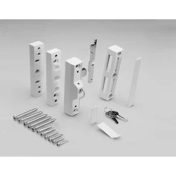 Verrou de fenêtre blanc avec étrier-Abus Discount