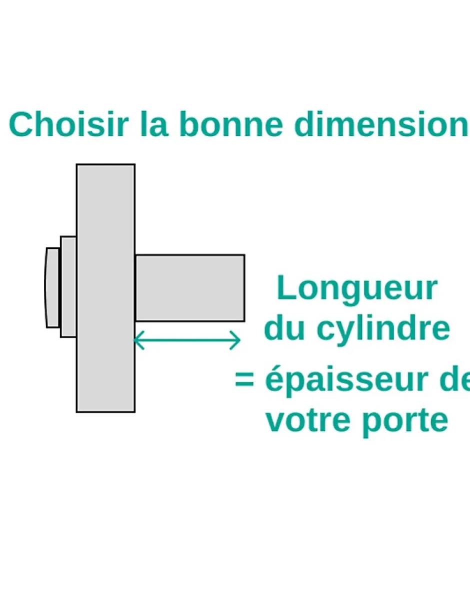 Verrou double entrée Trafic 6 pour porte d'entrée, cylindre 45mm, acier, 4 clés, époxy or --Thirard Clearance