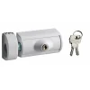 Verrou en applique à clé pour fenêtre bois, blanc, 2 clés --Thirard Sale