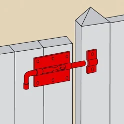 Verrou pistolet ø12 mm acier noir Afbat-Afbat - Tb Industrie Sas Best