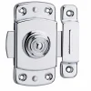 Verrou pour porte d'ameublement, 40mm, laiton chromé --Thirard Discount