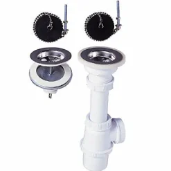 Vidage 2 cuves communicantes ø 60 mm en grès-Wirquin Best