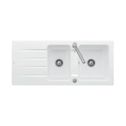 Vidage automatique 2 bacs CUIPD243 pour évier ARCHITECTURA - Siphon gain de place-Villeroy & Boch
