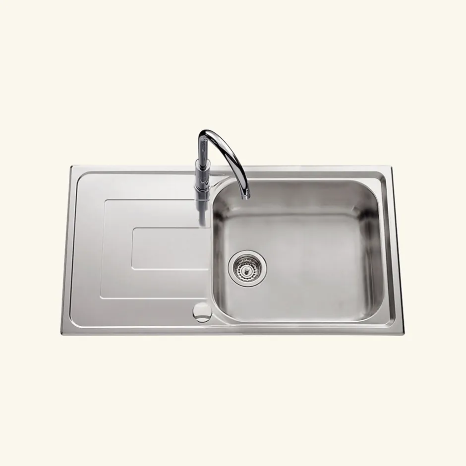 Vidage automatique gain de place 1 bac CUIPD033 pour évier inox - Siphon gain de place-Cuisissimo Outlet