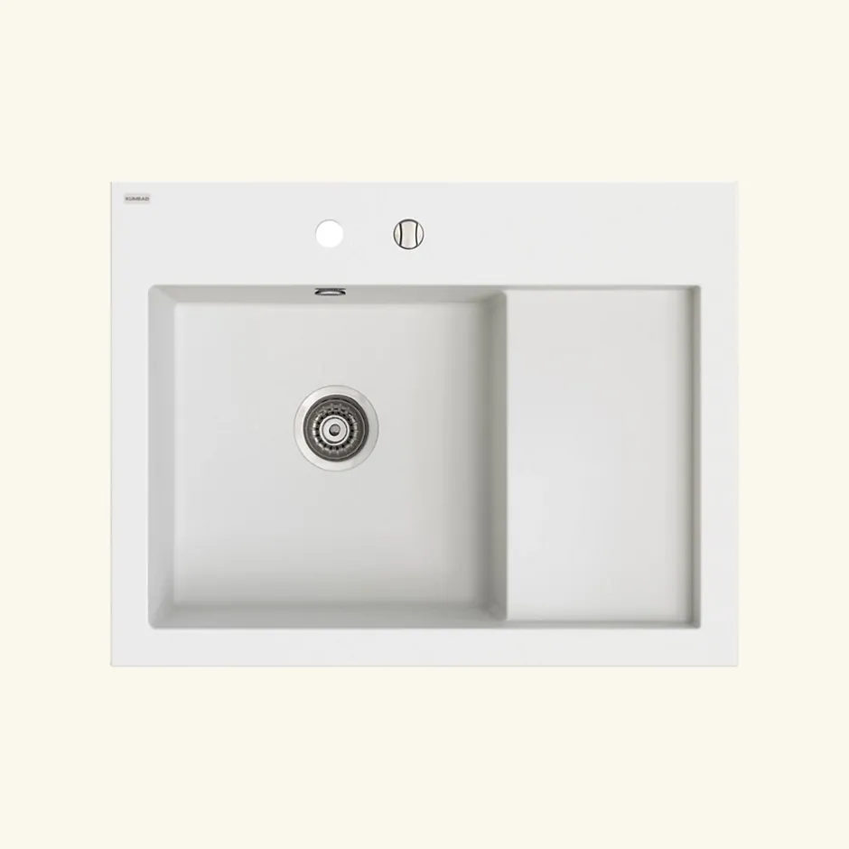 Vidage automatique gain de place 1 bac CUIPD013 pour évier granit - Siphon gain de place^Cuisissimo Online