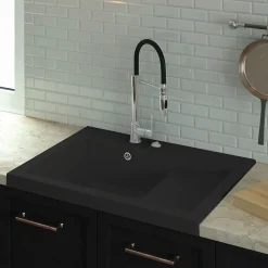 Vidage automatique gain de place 1 bac CUIPD013 pour évier granit - Siphon gain de place^Cuisissimo Online