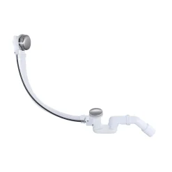 Vidage baignoire avec trop-plein - Bonde chrome - Flexible-Otitec Sale