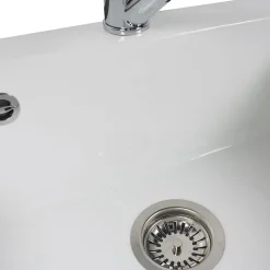 Vidage manuel 1 bac CUIPD123 pour évier céramique CISTERNA et FELIX - Siphon gain de place-Cuisissimo Online