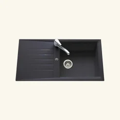 Vidage manuel 1 bac CUIPD366 pour évier Emeraude - Siphon gain de place-Cuisissimo Discount