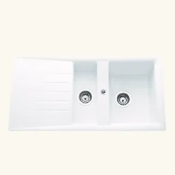 Vidage manuel 2 bacs CUIPD129 - Siphon gain de place^Cuisissimo Hot