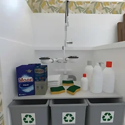 Vidage évier 2 cuves 90 mm avec trop plein^Valentin New