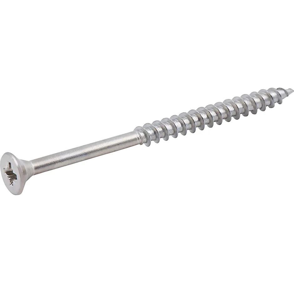 Vis à bois en acier inoxydable A2 pozidriv 6x100 mm - 20 pièces-Diall New