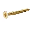Vis à bois pozidriv tête fraisée zinguée jaune 6x60 mm - 100 pièces^Diall Sale