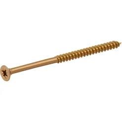 Vis à bois pozidriv tête fraisée zinguée jaune 4x70 mm - 100 pièces-Diall Hot