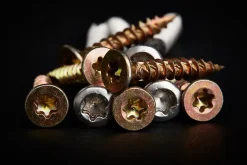 Vis à bois Premium torx zinguée jaune 4x25 mm - 100 pièces-TurboDrive