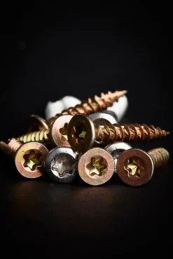 Vis à bois Premium torx zinguée jaune 4x25 mm - 100 pièces-TurboDrive