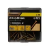 Vis à bois Premium pozidriv zinguée jaune 3x20 mm - 20 pièces^TurboDrive Clearance