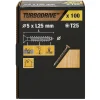 Vis à bois Premium torx zinguée jaune 5x25 mm - 100 pièces-TurboDrive Hot