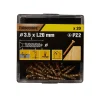 Vis à bois Premium pozidriv zinguée jaune 3.5x20 mm - 20 pièces^TurboDrive Discount