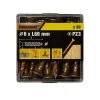 Vis à bois Premium pozidriv zinguée jaune 6x60 mm - 20 pièces^TurboDrive New