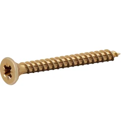 Vis à bois Premium pozidriv zinguée jaune 3x30 mm - 100 pièces^TurboDrive Outlet