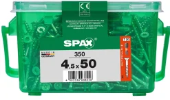 Vis à bois Wirox Spax torx A9J 4,5x50mm - 350 pièces^Spax France Outlet