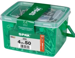 Vis à bois Wirox Spax torx A9J 4,5x50mm - 350 pièces^Spax France Outlet