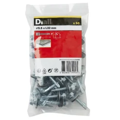 Vis de bardage zinguée 5,5x32 mm - 50 pièces-Diall Outlet