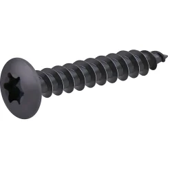 Vis de charnière zinguée noire 7x40 mm - 200 pièces-Diall