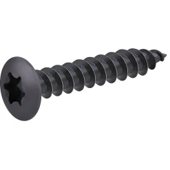 Vis de charnière zinguée noire 6x40 mm - 200 pièces^Diall