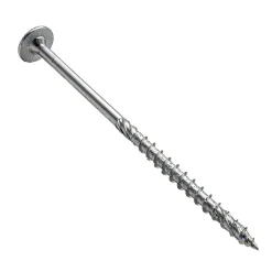 Vis de construction bois à tête large Torx zinguées blanches 5 x 100 mm 150 pcs-Klimas New