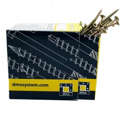 Vis de construction en bois à tête fraisée, zinguée jaune, 10 x 340 mm 50 pcs-Domax Sale