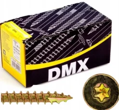 Vis de construction en bois à tête fraisée, zinguée jaune Senkkopfschrauben Holzbauschrauben gelb 4 x 45 mm 200 St.^Domax Online