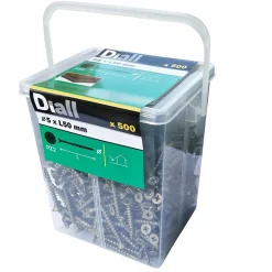 Vis pour terrasse Pozidriv acier 5 x 50 mm , 500 pièces-Diall New