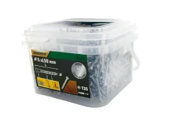 Vis pour terrasse Torx + 2 embouts acier inoxydable 5 x 50 mm, 1000 pièces-Diall Hot