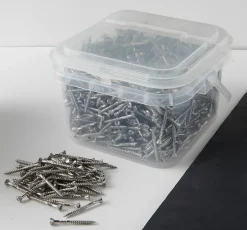 Vis pour terrasse Torx + 2 embouts acier inoxydable 5 x 50 mm, 1000 pièces-Diall Hot