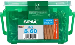 Vis terrasse tête cylindrique torx Spax 5x60 - 200 pièces^Spax France