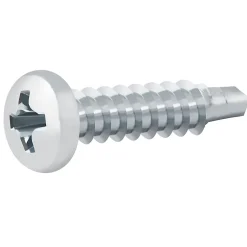 Vis zinguée autoperceuses à tête cylindrique, 4,2x19 mm - 100 pièces^Diall Best