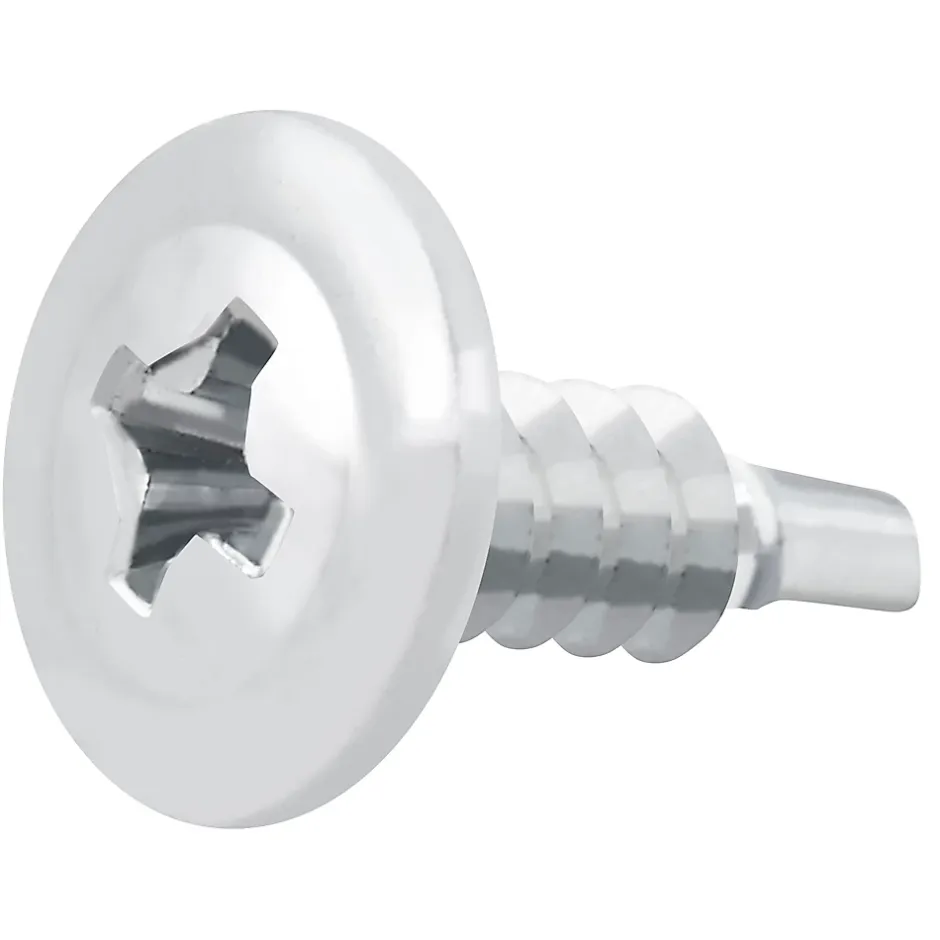 Vis zinguée autoperceuses à tête à collerette, 4,2x13 mm - 200 pièces^Diall