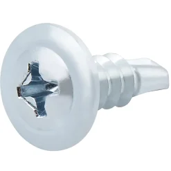 Vis zinguée autoperceuses à tête à collerette, 4,2x13 mm - 25 pièces-Diall Clearance